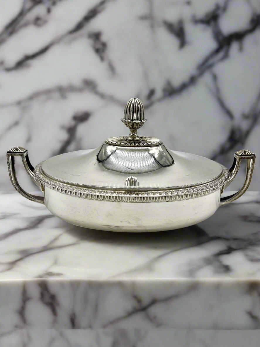 Silver Antique Vegetable Dish