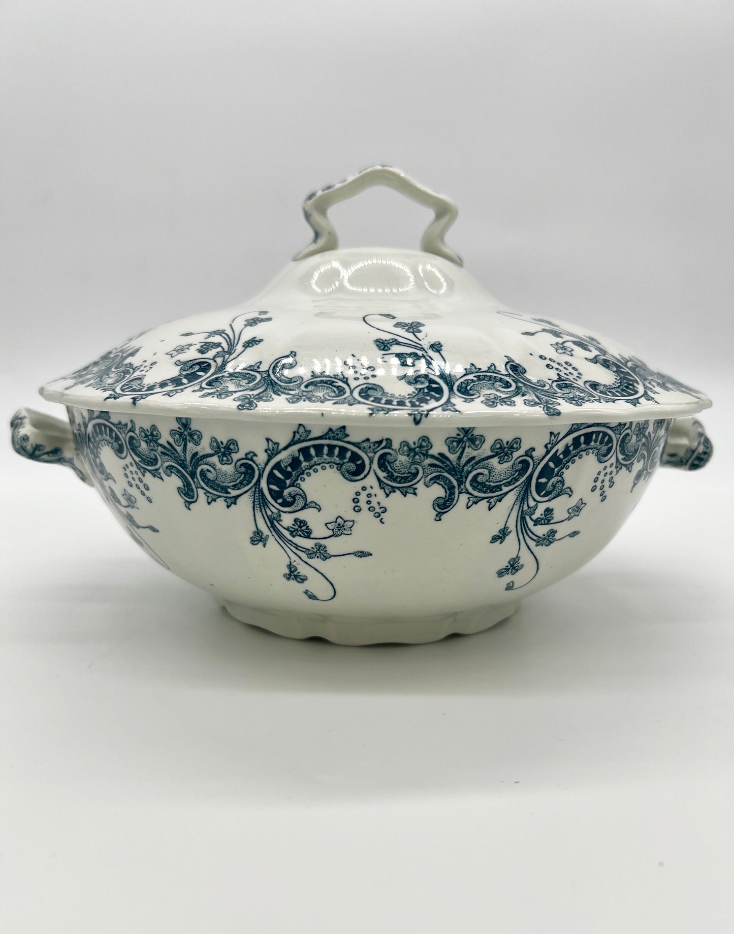 French Blue and White Byzantin Soupière