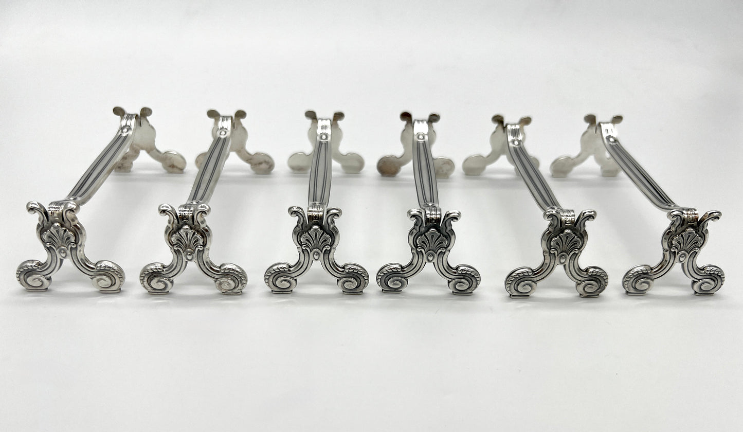 Set of 6 Christofle Griffes Knife Rests
