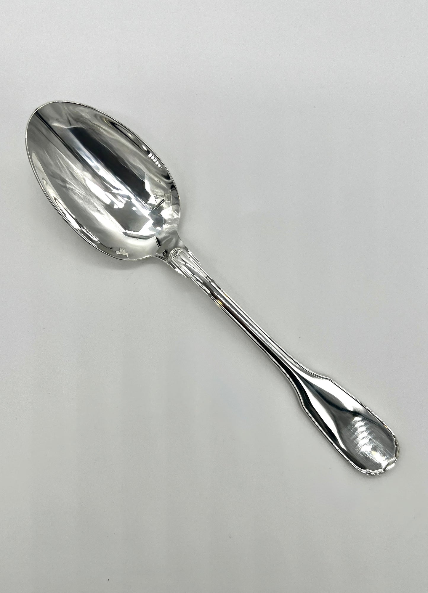 Set of 4 Christofle Cluny Soup Spoons