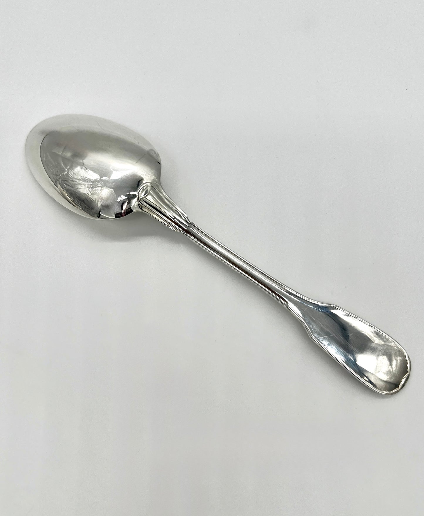 Set of 4 Christofle Cluny Soup Spoons