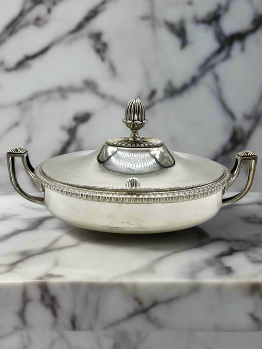 Silver Antique Vegetable Dish
