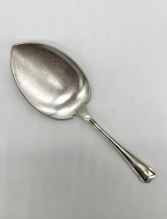 Flat Round Art Deco Style Serving Spoon