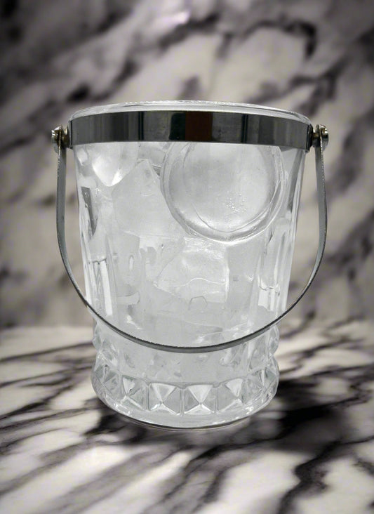 French Antique Crystal Ice Bucket