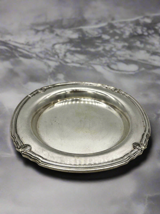 French Vintage 1930 Christofle Gallia Silver Coaster